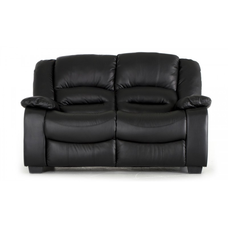 VL Barletto 2 Seater Sofa Black